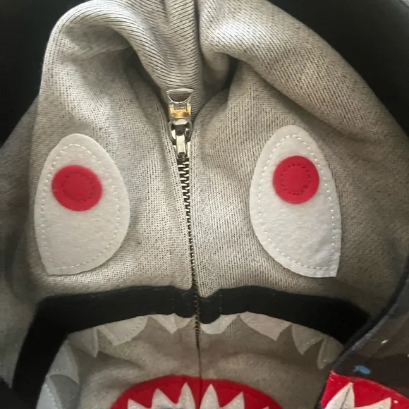 Bape Black Shark Camo Zip WGM Hoodie